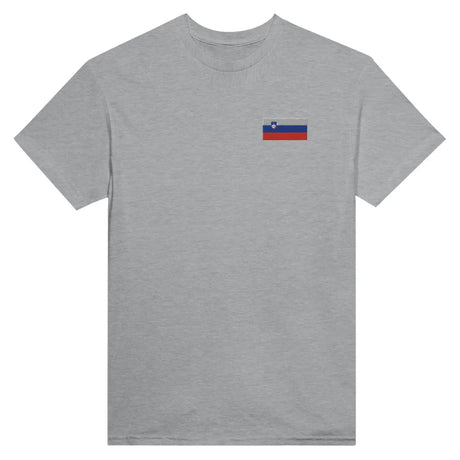 T-shirt drapeau de la slovénie en broderie - pixelformaflag