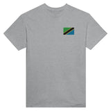 T-shirt Drapeau de la Tanzanie en broderie - Pixelforma 