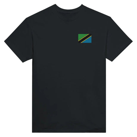 T-shirt drapeau de la tanzanie en broderie - pixelformaflag