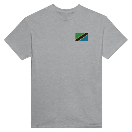 T-shirt drapeau de la tanzanie en broderie - pixelformaflag