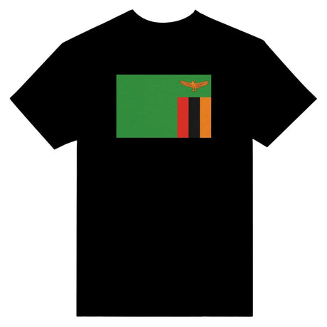 T-shirt drapeau de la zambie - pixelformaflag