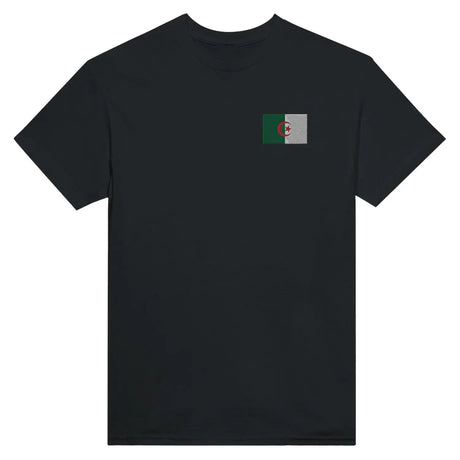 T-shirt drapeau de l’algérie en broderie - pixelformaflag