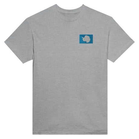 T-shirt drapeau de l’antarctique en broderie - pixelformaflag