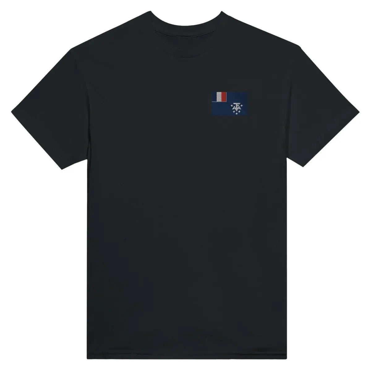 T-shirt Drapeau de l'Antarctique française en broderie - Pixelforma 