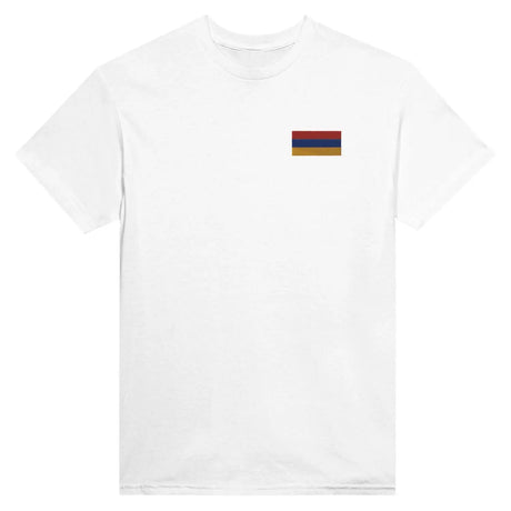 T-shirt drapeau de l’arménie en broderie - pixelformaflag