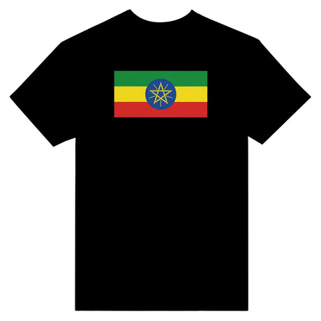 T-shirt drapeau de l’éthiopie - pixelformaflag