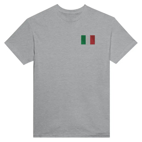 T-shirt Drapeau de l'Italie en broderie - Pixelforma 