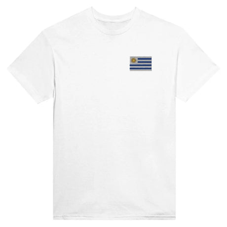 T-shirt drapeau de l’uruguay en broderie - pixelformaflag