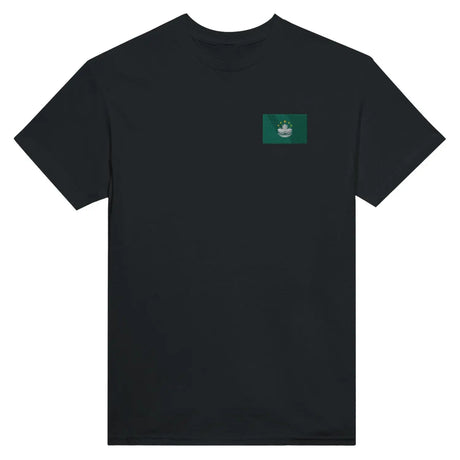 T-shirt drapeau de macao en broderie - pixelformaflag