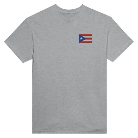 T-shirt drapeau de porto rico en broderie - pixelformaflag