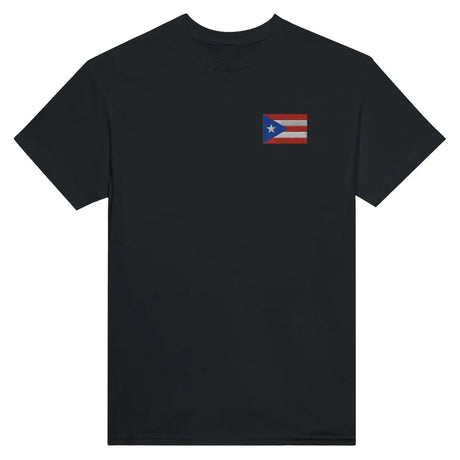 T-shirt drapeau de porto rico en broderie - pixelformaflag