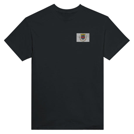 T-shirt Drapeau de Saint-Barthélemy en broderie - Pixelforma