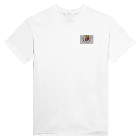 T-shirt drapeau de saint-barthélemy en broderie - pixelformaflag