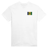 T-shirt Drapeau de Saint-Vincent-et-les-Grenadines en broderie - Pixelforma 