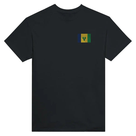 T-shirt Drapeau de Saint-Vincent-et-les-Grenadines en broderie - Pixelforma 