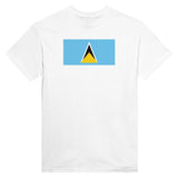 T-shirt Drapeau de Sainte-Lucie - Pixelforma