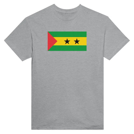 T-shirt drapeau de sao tomé-et-principe - pixelformaflag