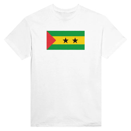 T-shirt drapeau de sao tomé-et-principe - pixelformaflag