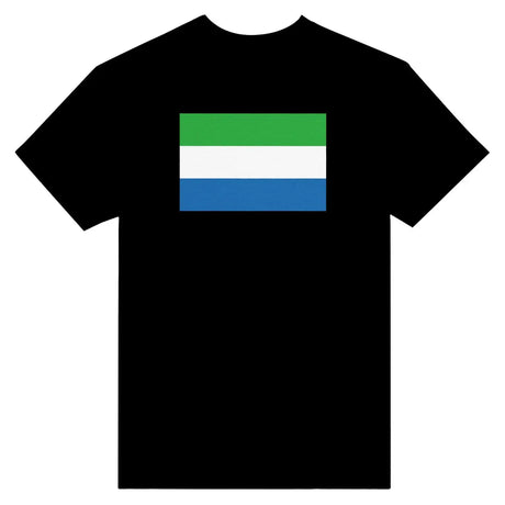 T-shirt drapeau de sierra leone - pixelformaflag