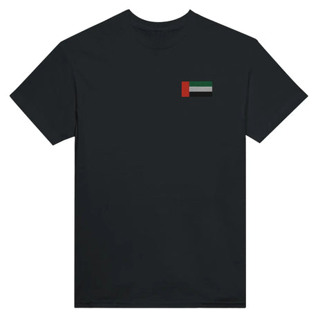 T-shirt drapeau des émirats arabes unis en broderie - pixelformaflag