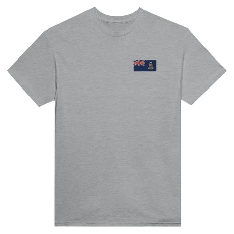 T-shirt drapeau des îles caïmans en broderie - pixelformaflag