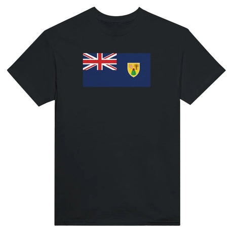 T-shirt drapeau des îles turques-et-caïques - pixelformaflag