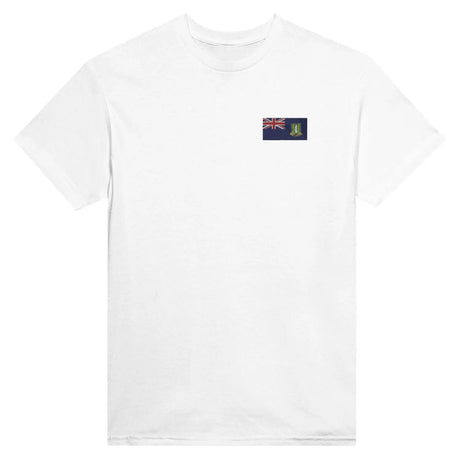 T-shirt drapeau des îles vierges britanniques en broderie - pixelformaflag