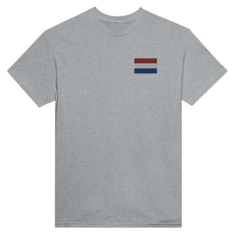 T-shirt drapeau des pays-bas en broderie - pixelformaflag