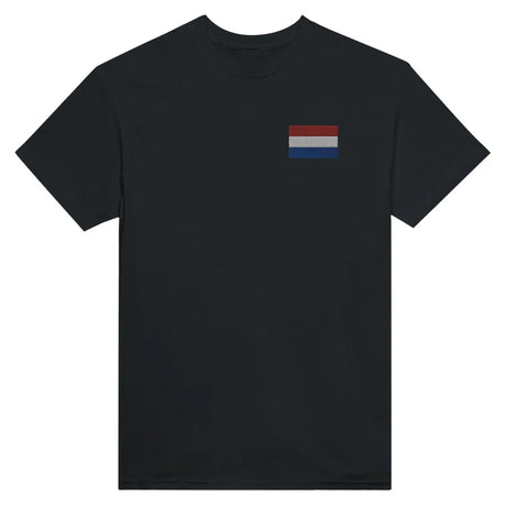 T-shirt drapeau des pays-bas en broderie - pixelformaflag