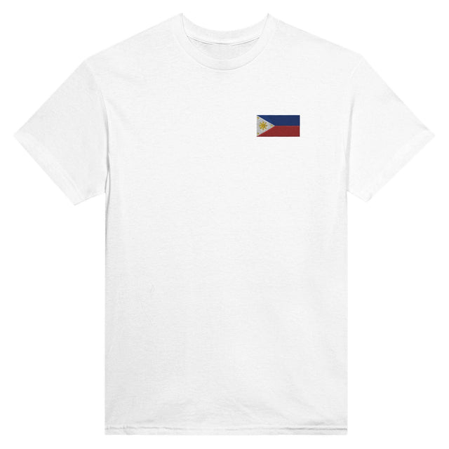 T-shirt Drapeau des Philippines en broderie - Pixelforma