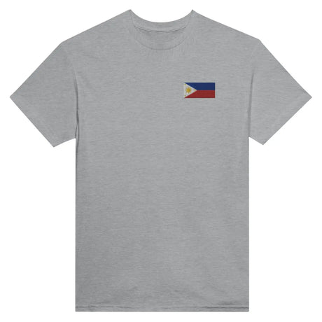 T-shirt drapeau des philippines en broderie - pixelformaflag