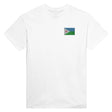 T-shirt drapeau djibouti broderie couleur coton épais