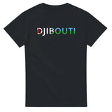 T-shirt drapeau djibouti en écriture - pixelforma