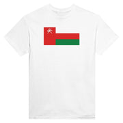 T-shirt drapeau d’oman coton mélangé imprimé manches longues
