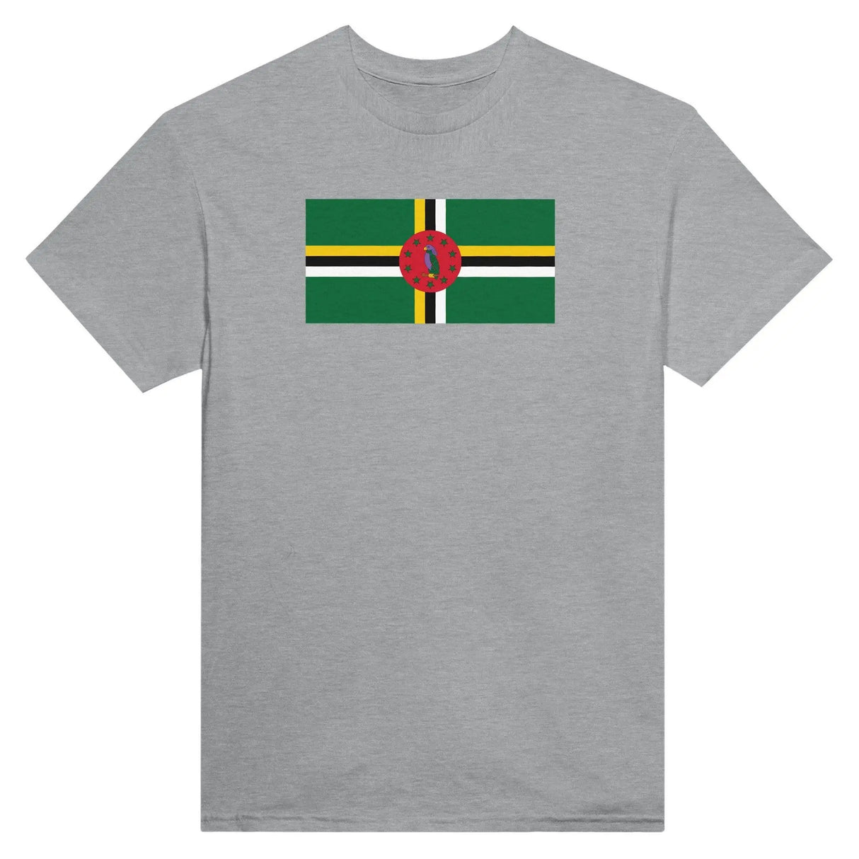 T-shirt drapeau dominique brodé en coton mélangé élégant