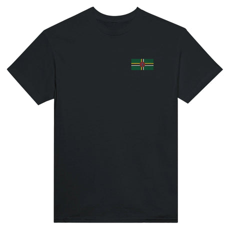 T-shirt drapeau dominique broderie couleur coton mélangé