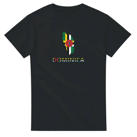 T-shirt drapeau dominique carte - pixelforma