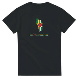 T-shirt drapeau dominique en carte - pixelforma