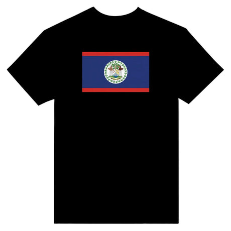 T-shirt drapeau du belize - pixelformaflag