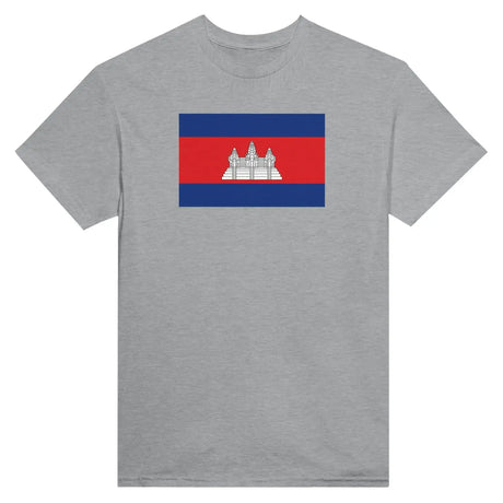 T-shirt drapeau du cambodge - pixelformaflag