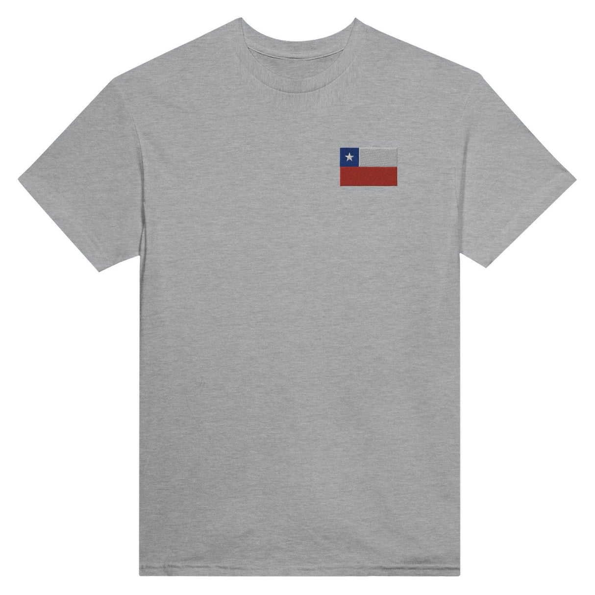 T-shirt Drapeau du Chili en broderie - Pixelforma