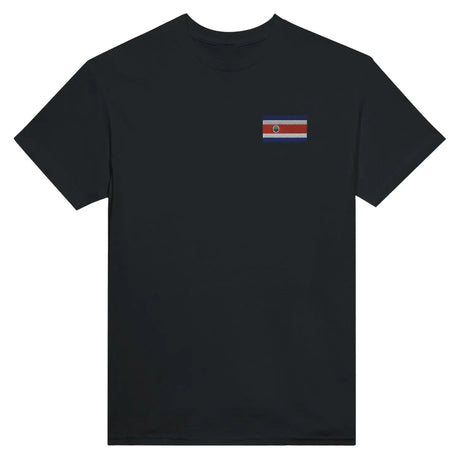 T-shirt drapeau du costa rica en broderie - pixelformaflag