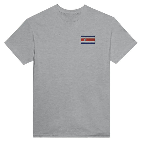 T-shirt drapeau du costa rica en broderie - pixelformaflag