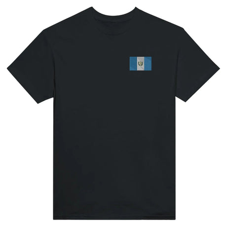 T-shirt drapeau du guatemala en broderie - pixelformaflag