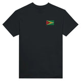 T-shirt Drapeau du Guyana en broderie - Pixelforma 