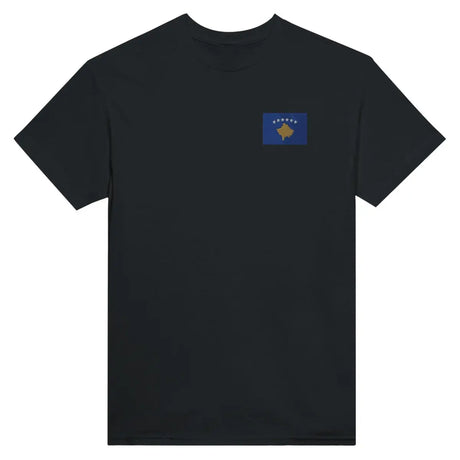 T-shirt Drapeau du Kosovo en broderie - Pixelforma 