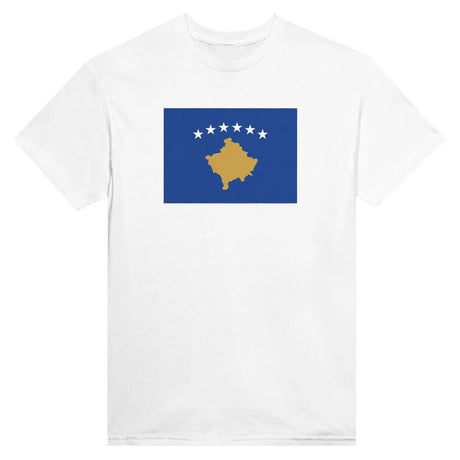 T-shirt drapeau du kosovo - pixelformaflag