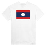 T-shirt drapeau du laos - pixelformaflag