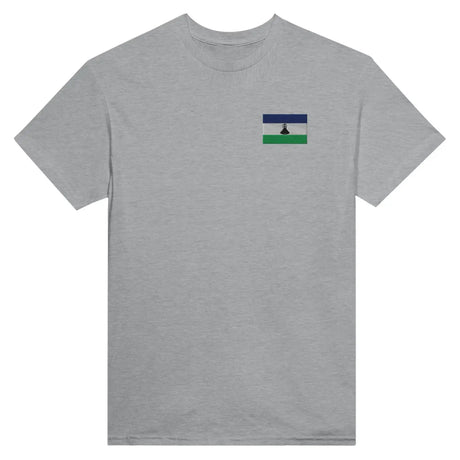 T-shirt drapeau du lesotho en broderie - pixelformaflag