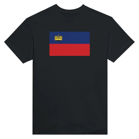 T-shirt drapeau du liechtenstein - pixelformaflag